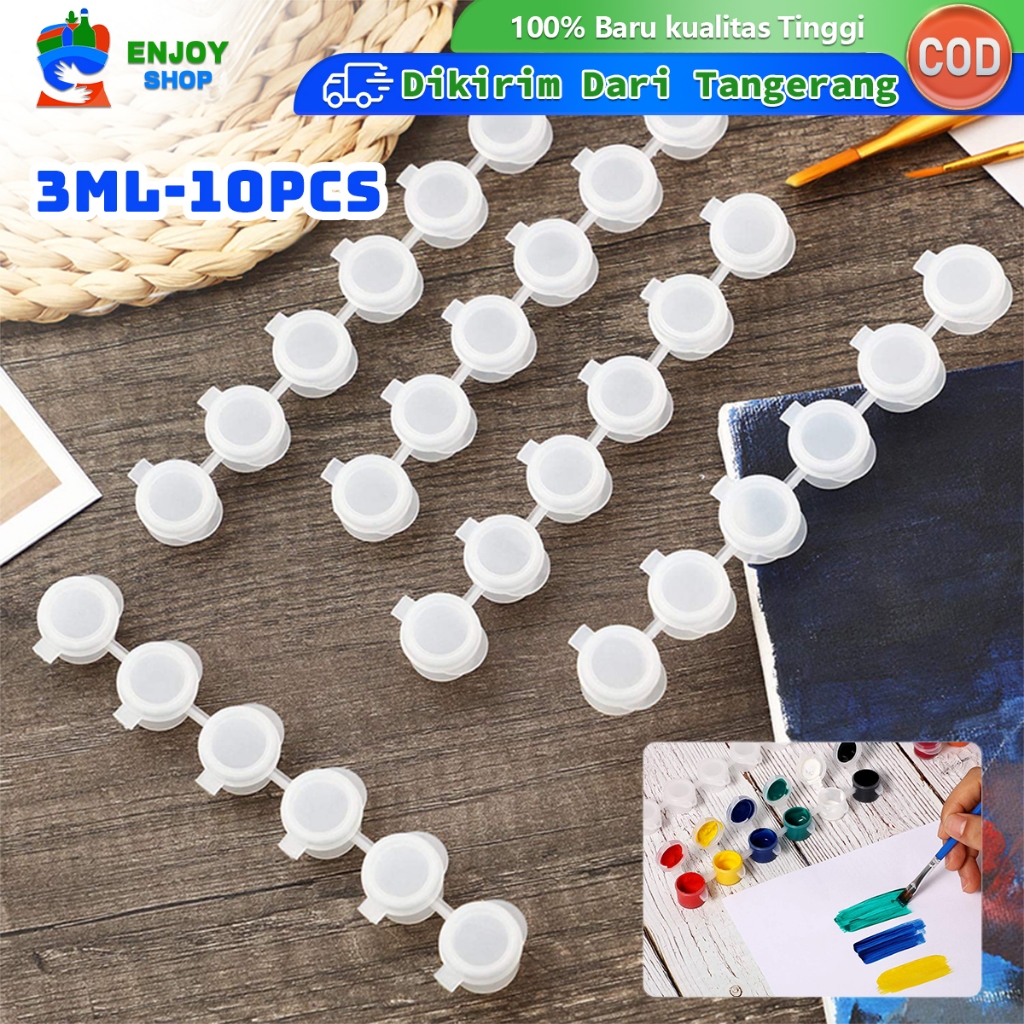 

Pot Cat Plastik Renteng 6x3ml Empty Paint Cups Strip Tabung Tempat Cat Untuk Cat Akrilik Watercolor