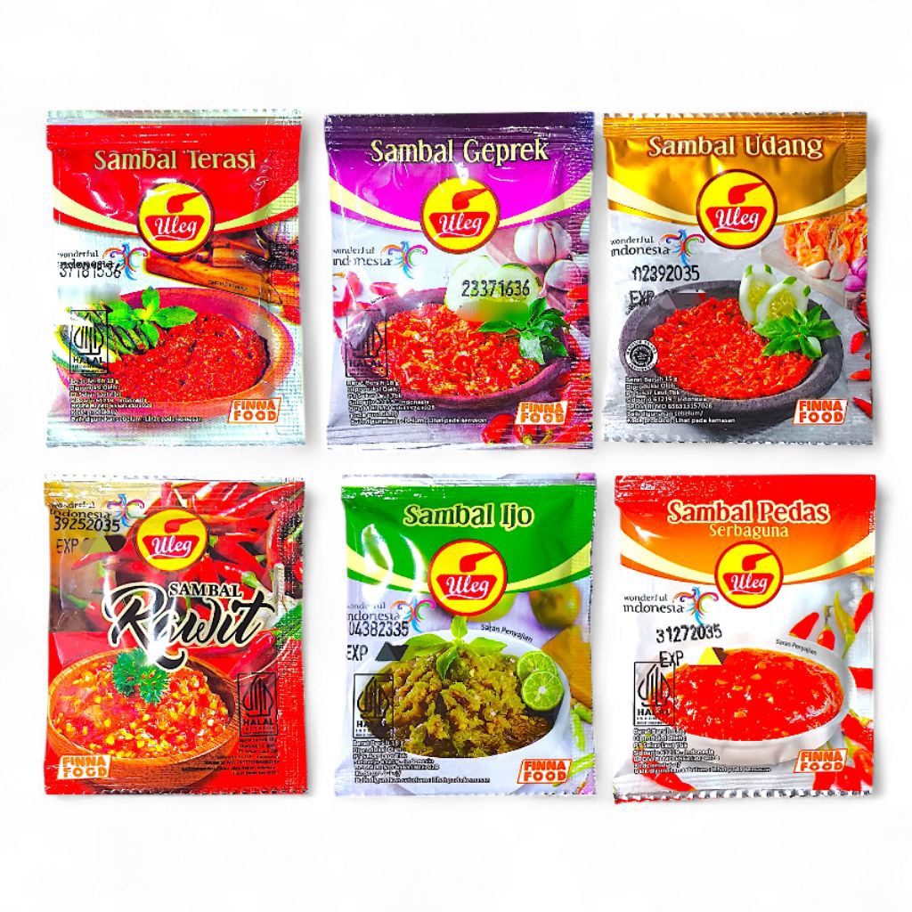 

SAMBAL ULEG ANEKA SAMBAL NUSANTARA Sachet 18g - Sambal Ulek Asli Rumahan, Siap Santap, 6 Varian Rasa Khas Indonesia - Coba Sekali, Auto Ketagihan! - Beli Banyak = Makin Murah!!!