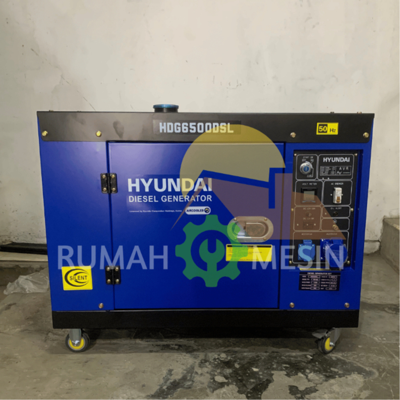 Mycoolcell Genset Silent Hyundai Genset Hyundai Hdg 6500 Sl Genset 5000 Watt Solar