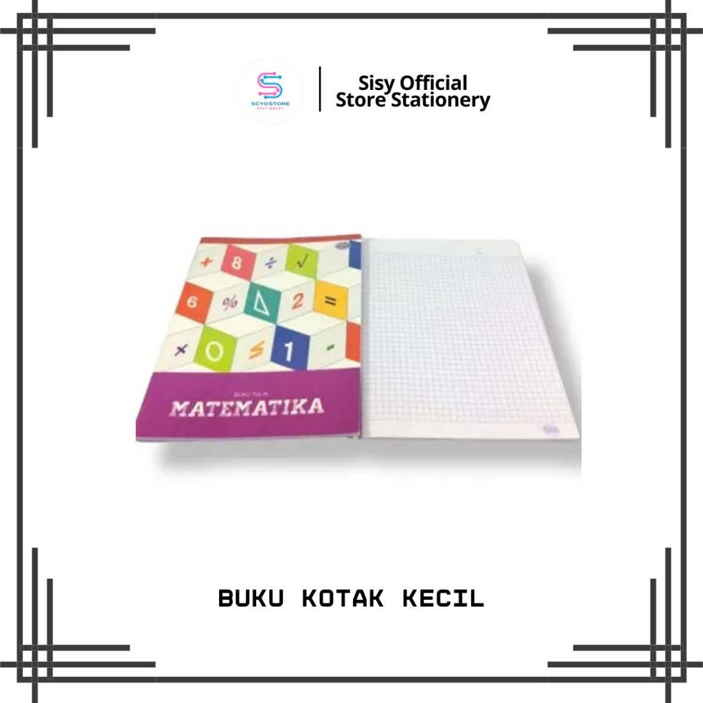 

Buku Tulis Kotak Kecil VISION Buku Matematika 38 Lembar Buku A5 1pcs