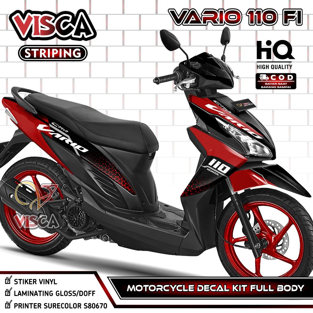 Decal Vario 110 Fi Full Body – Stiker Vario 110 Fi LED Full Body – Dekal Vario 110 LED – Striping Va
