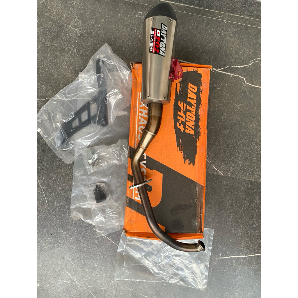 knalpot Daytona GP Taper Slash pnp beat deluxe