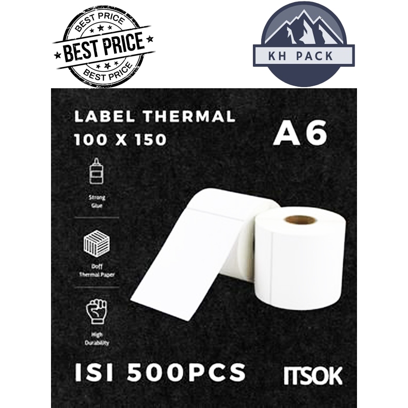 

Kertas Label Thermal ROLL/LIPAT SEMUA UKURAN 78x100-100x150