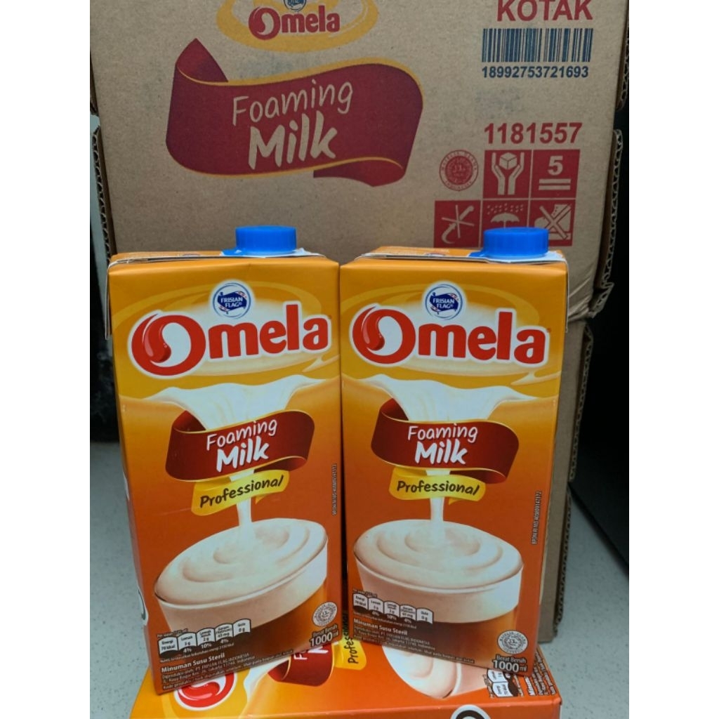 

Susu UHT OMELA Foaming Milk 1L Froathing Cappucino Latte