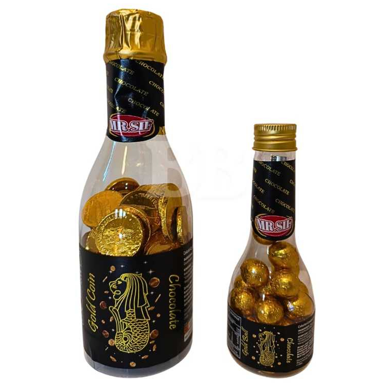 

MR.SIF MERLION SINGAPORE Gold Ball & Coin Chocolate Jar HALAL