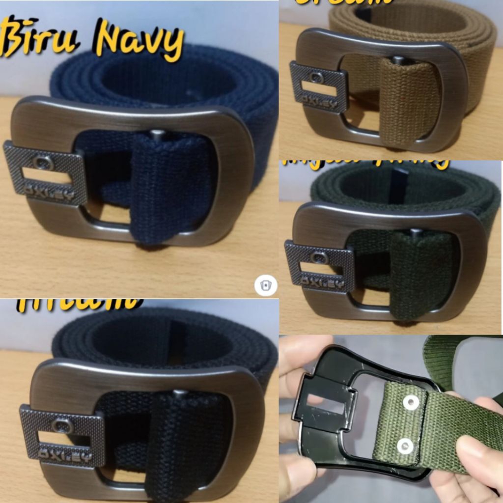 GESPER PRIA WANITA KANVAS KATUN SABUK PRIA