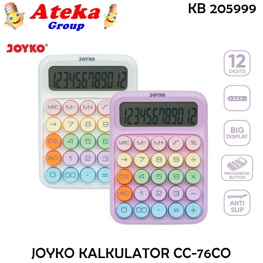 

JOYKO KALKULATOR CC-76CO PASTEL