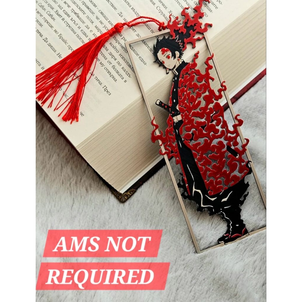 

Tanjiro [Framed] - Demon Slayer Bookmark/Penanda buku karakter/ Pembatas buku karakter