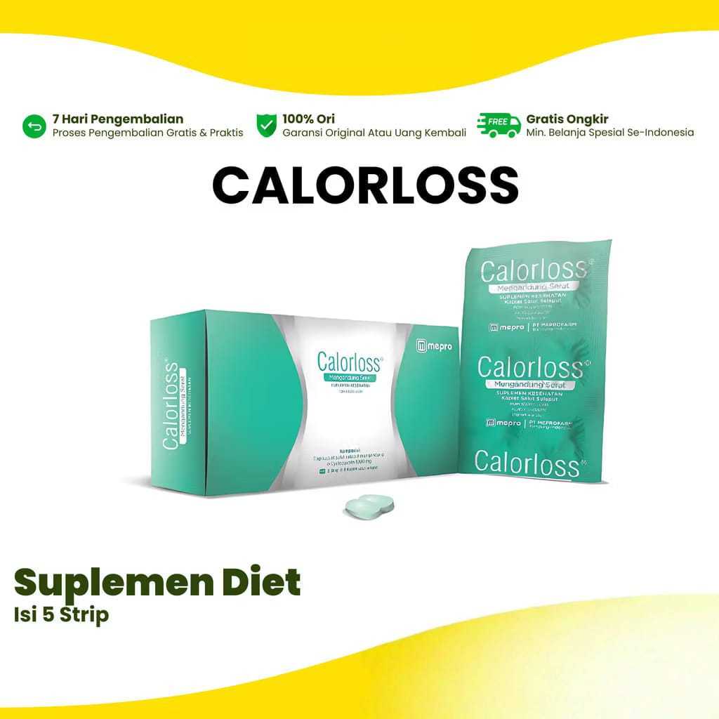 Calorloss Obat Pelangsing 1 Box isi 30 - Obat Diet - Suplemen Diet