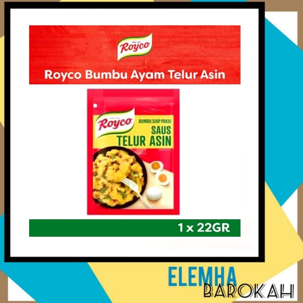 

Royco Bumbu Ayam Saus Telur Asin 22gr - Instan Salted Egg