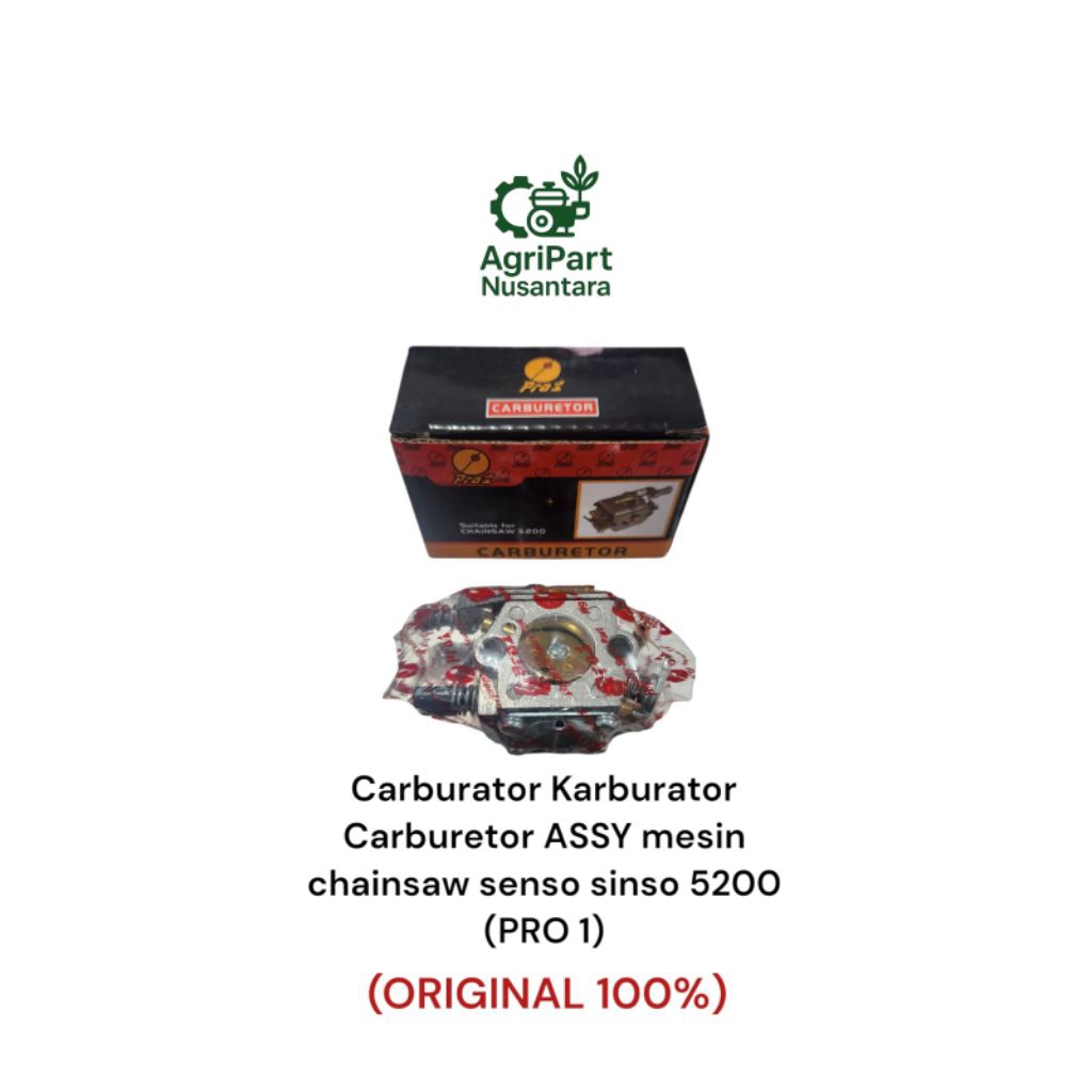 Carburator Karburator Chainsaw Senso Sinso 5200 PRO1 ORIGINAL Spareparts Mesin Potong Kayu