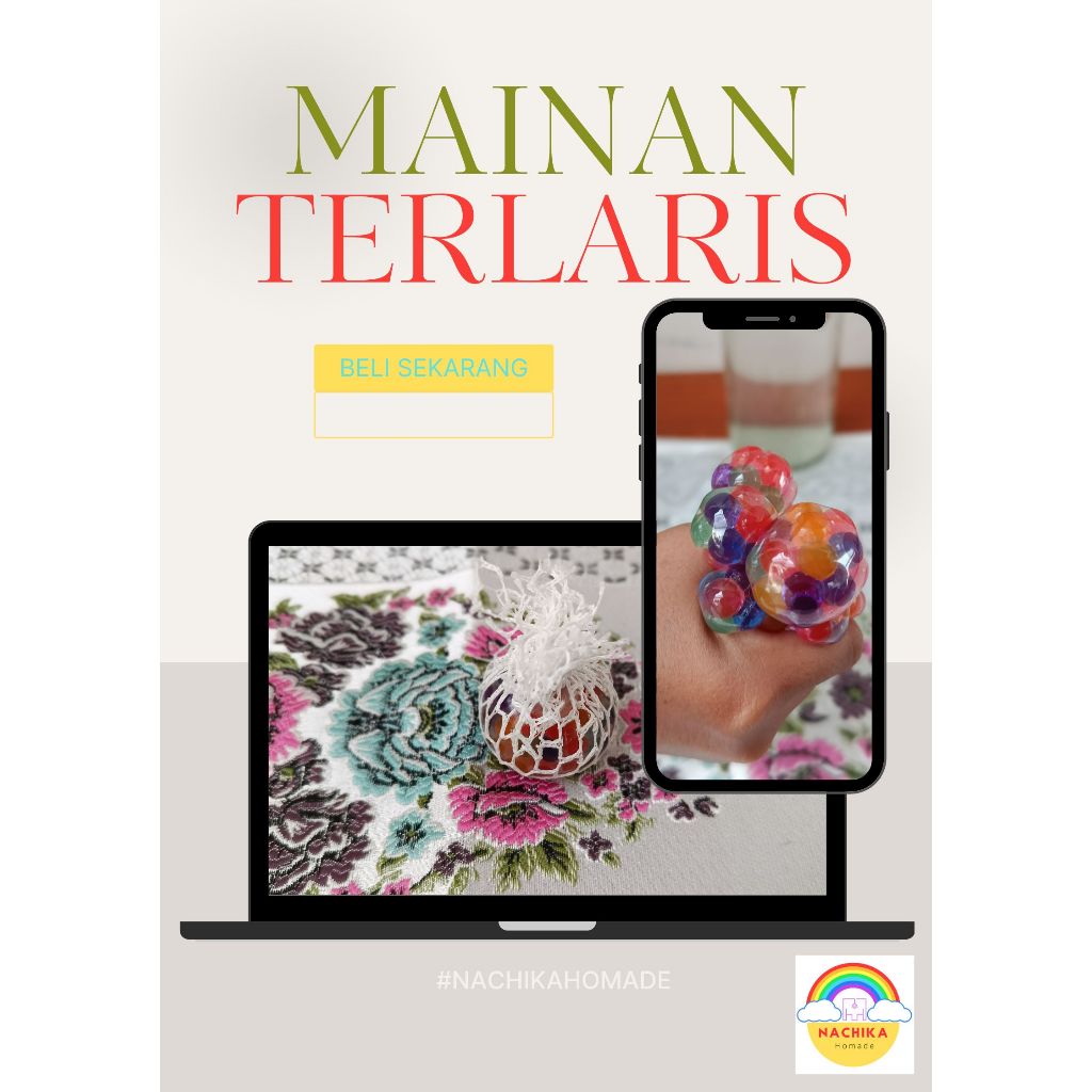 STRESS BALL / MESH SQUISHY BALL GLITER / BOLA PENCET ANTI STRESS