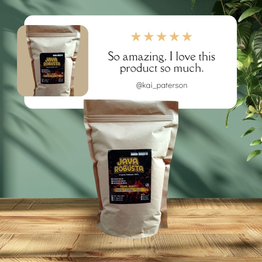 

kopi bubuk robusta asli murni 100% tanpa campuran