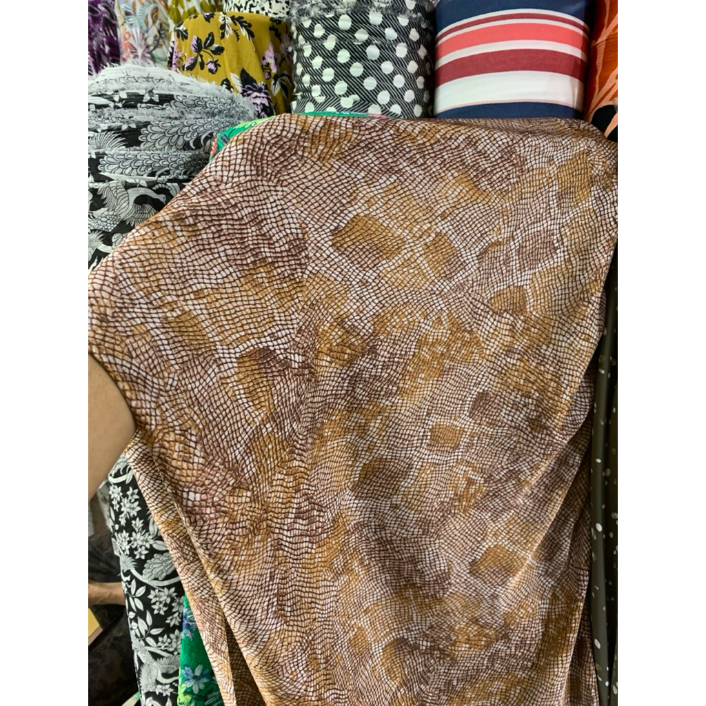 BAHAN || Kain crepe premium || kain crepe silk || kain crepe motif premium || kain crepe motif bunga