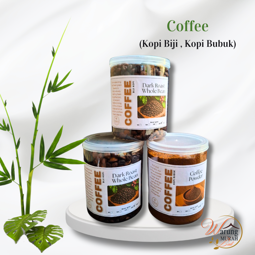 

Kopi Biji Sangrai Arabica Bubuk Premium 100% Asli – Dark Roasted Whole Bean