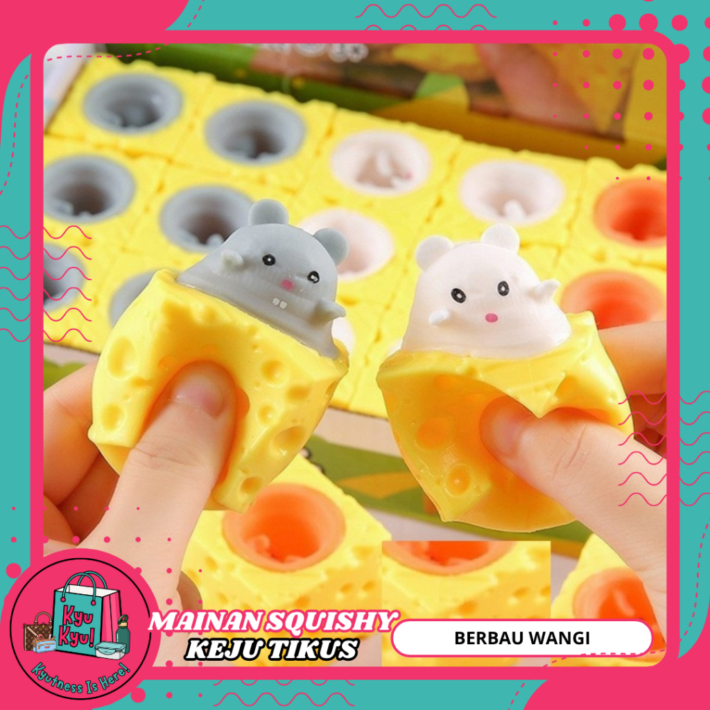 KyuKyu Mainan Animal Keju Tikus / Mainan Silicone