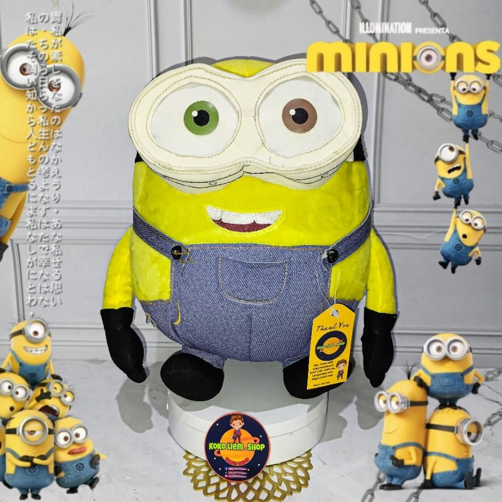 Boneka Figure MINION BOB 27 CM GEMBUL EMPUK ( ORIGINAL MINIONS ILLUMINATION ) PL