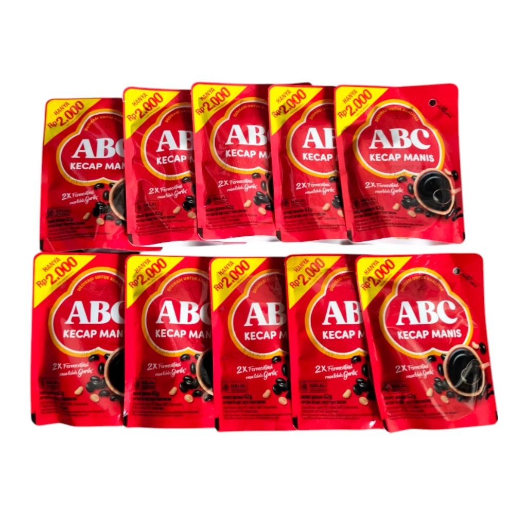 

Kecap Manis ABC 10x62gr (ketengan 2000)