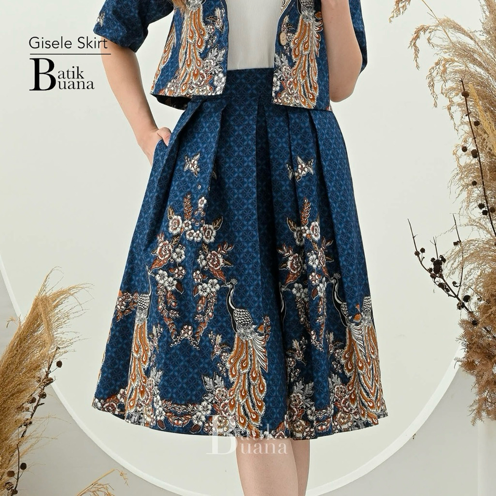 Gisele Batik Skirt - Rok Batik Wanita - Batik premium - Batik One set - Batik kantor kerja - batik c
