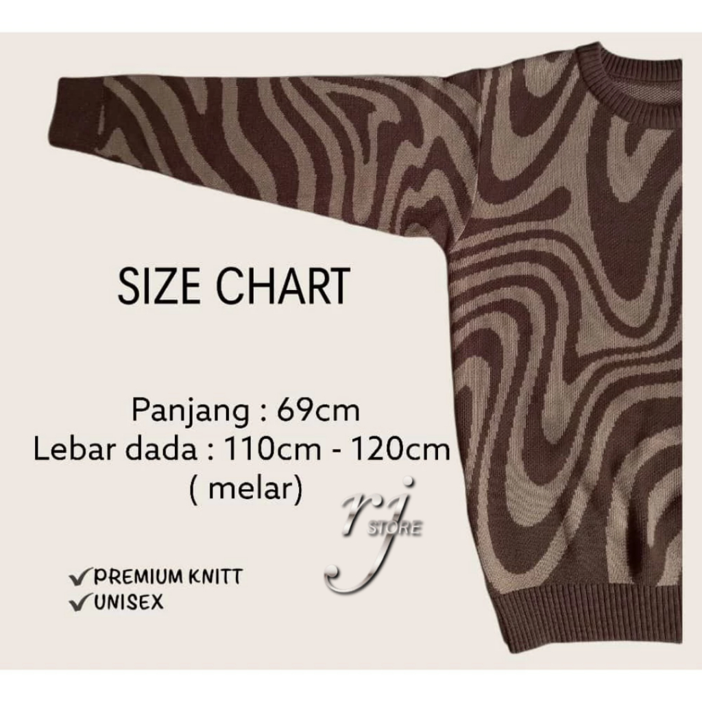 CREW NECK ZEBRA / SWEATER RAJUT PREMIUM / BAJU RAJUT / ATASAN RAJUTCREW NECK ZEBRA / SWEATER RAJUT P