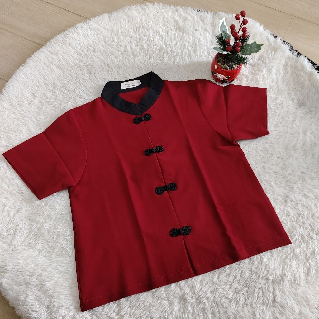 atasan wanita / top wanita / atasan cheongsam / baju cheongsam kekinian / imlek