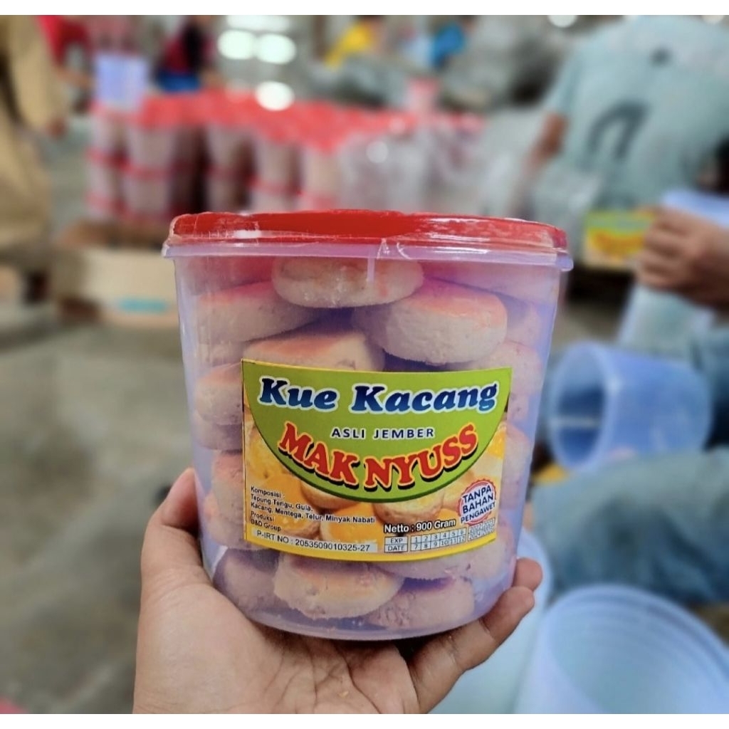 

kue kacang mak nyuss kemasan 900 gr asli produk jember