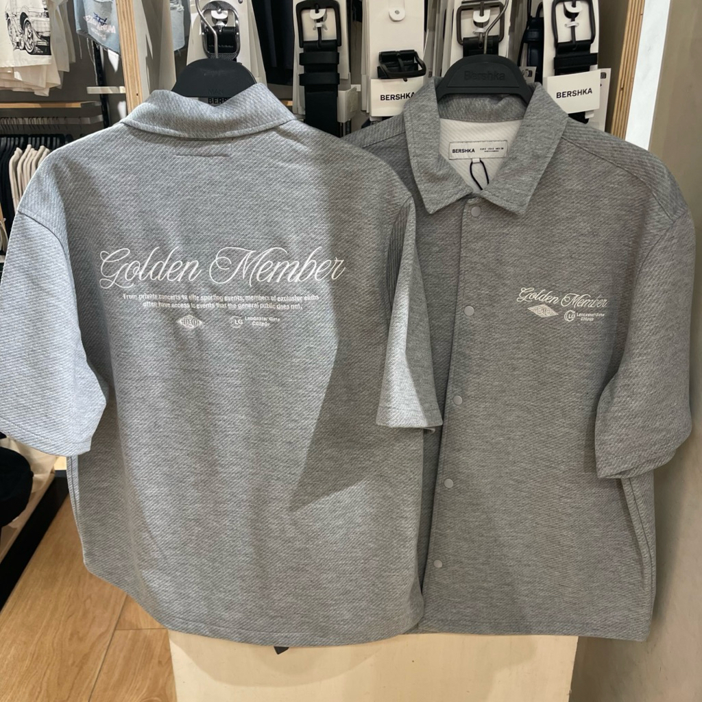 Kemeja Varsity BERSHKA MEN Jastip (jasa titip)