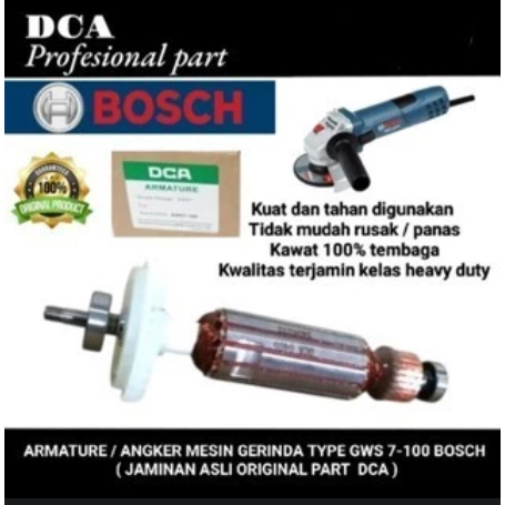 DCA Armature / Armature Gerinda Bosch GWS 7-100