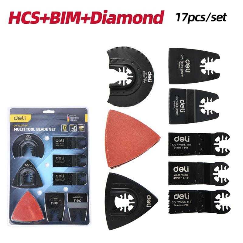 

DELI Multi Tool Blade Set 17 Pcs EDH-BDJ017-EH1
