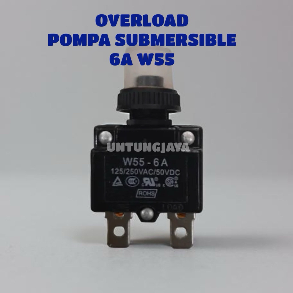 OVERLOAD POMPA AIR SUBMERSIBLE 6A WOKEMA DRAKOS W55 SERIES 6 AMPERE