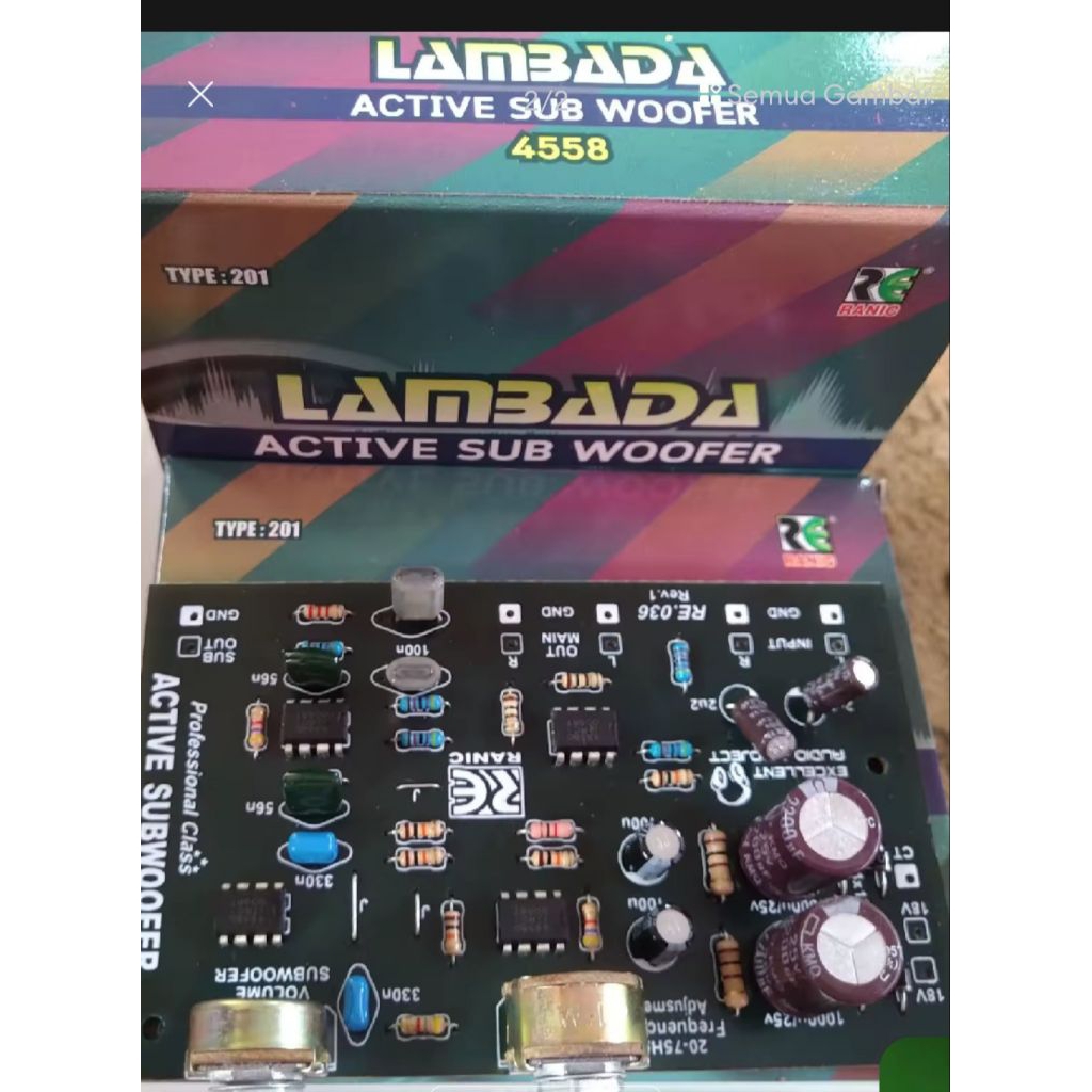Kit aktif subwoofer Pre amplifier LAMBADA 2.1
