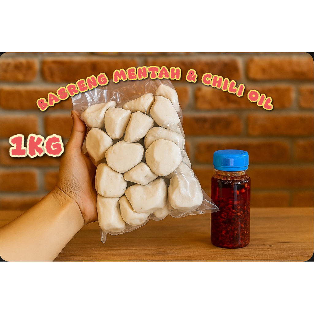 

basreng mentah Chili oil kemasan 1kg