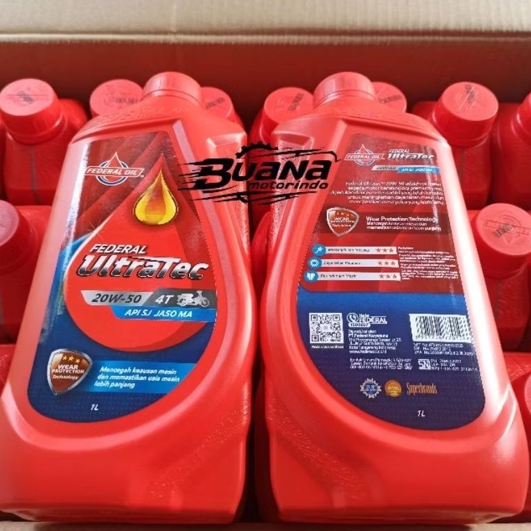 Oli Federal UT SAE 20W-50 1 Liter Oli Federal Ultratec 1L ( 1 DUS )