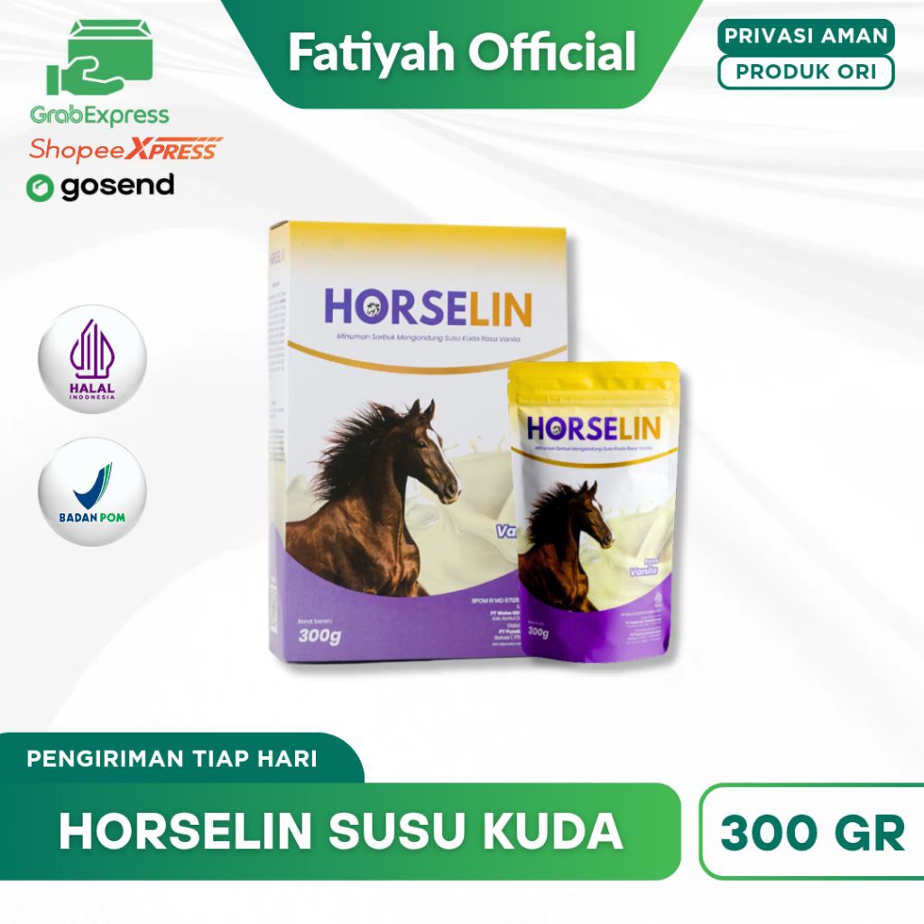 

HORSELIN SUSU KUDA PREMIUM 1 BOX ISI 300 GRAM SUSU KUDA HORSELIN UNTUK NYERI SENDI DAN PEGEL LINU | SUSU KUDA UNTUK ENCOK MEREDAKAN MIGRAIN DAN NYERI SAKIT KEPALA SERTA MENJAGA KESEHATAN TULANG