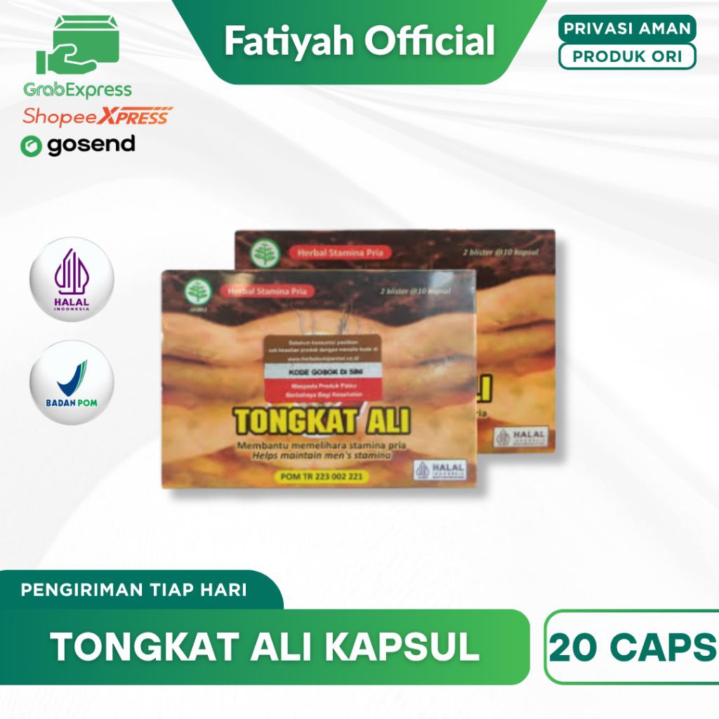 KAPSUL TONGKAT ALI ASLI ORIGINAL BPOM MEMBANTU MEMELIHARA STAMINA DAN KEBUGARAN PRIA | TONGKAT ALI K
