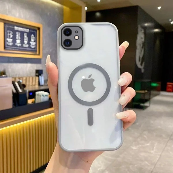 Case Iphone 11 Support Wireless Charger Clear HD MagSafe Premium Hybrid