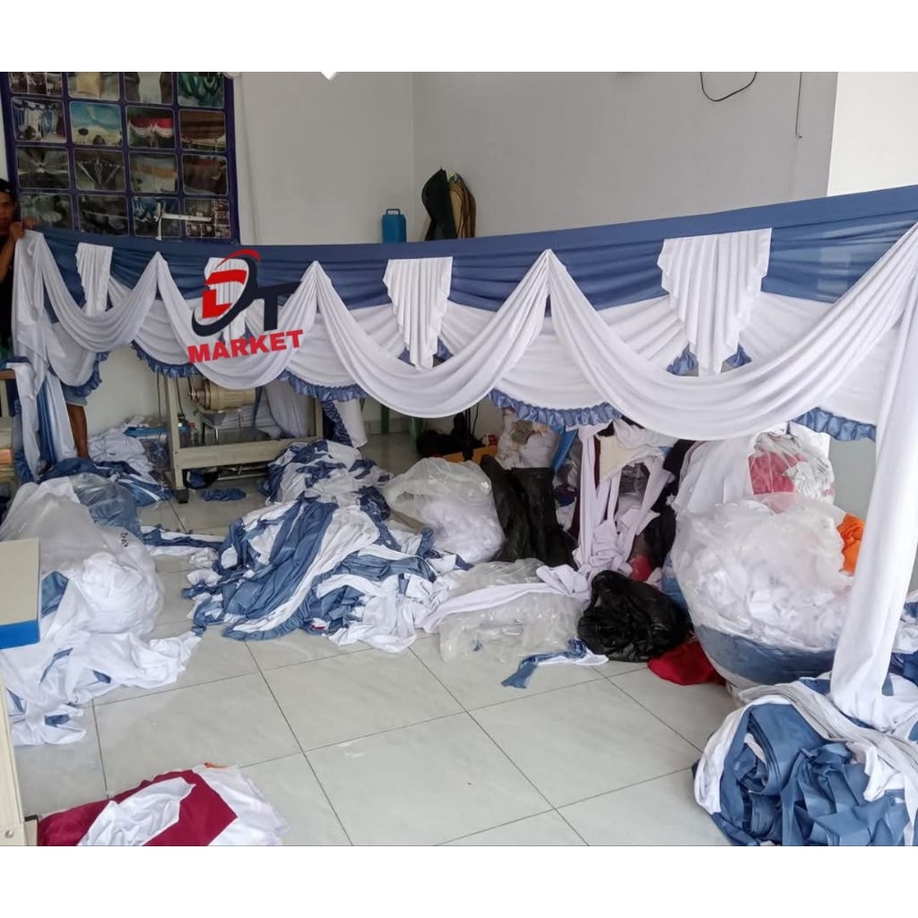 Rumbai tenda pesta selendang