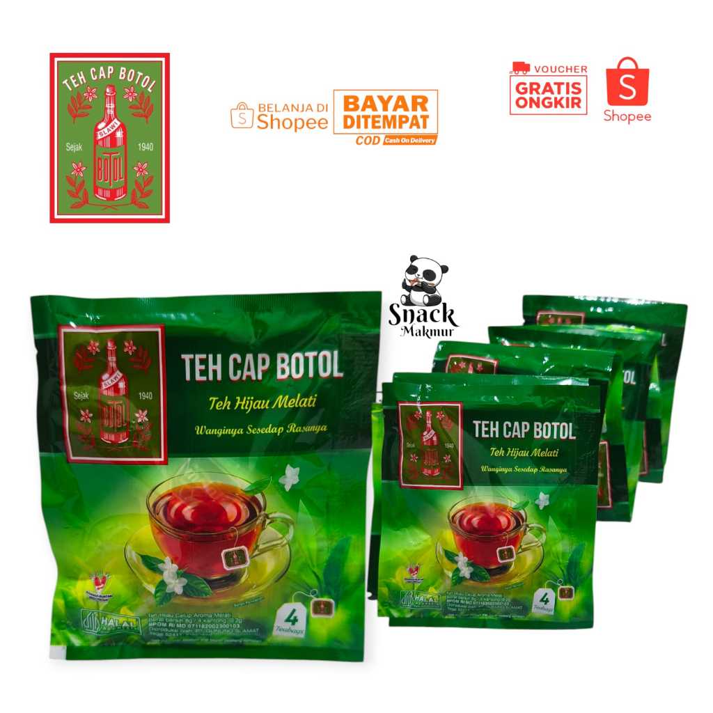 

TEH CAP BOTOL TEH HIJAU MELATI 1 RENCENG 10 PCS