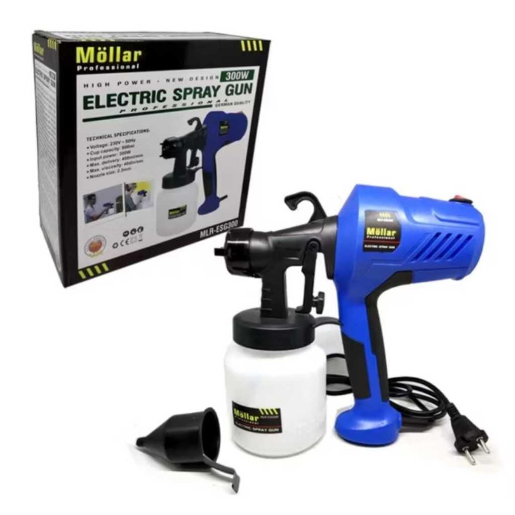 MOLLAR Spraygun Elektrik Cat Minyak Brass Head Mollar ESG450 Spet Cat Thinner Listrik Nozel Kuningan