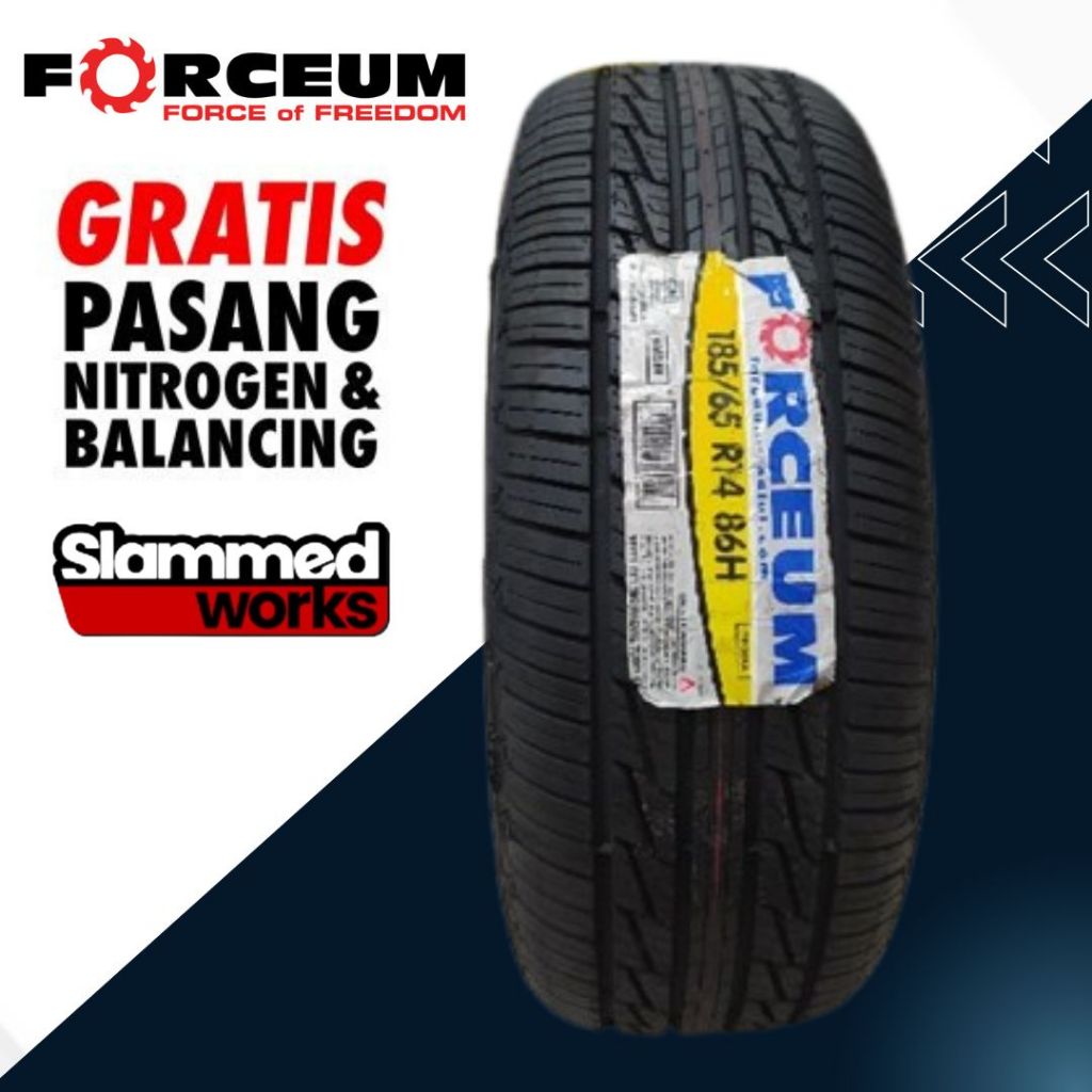 Redy Stock Ban Standar Mobil Agya Ayla Sigra Ring 14 Forceum Trideka  185 / 65 R14 Tubeless