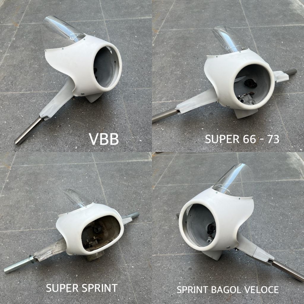 Visor windshield gordon driverscreen flyscreen batok stang vespa Super sprint vbb bagol 66 dsb model