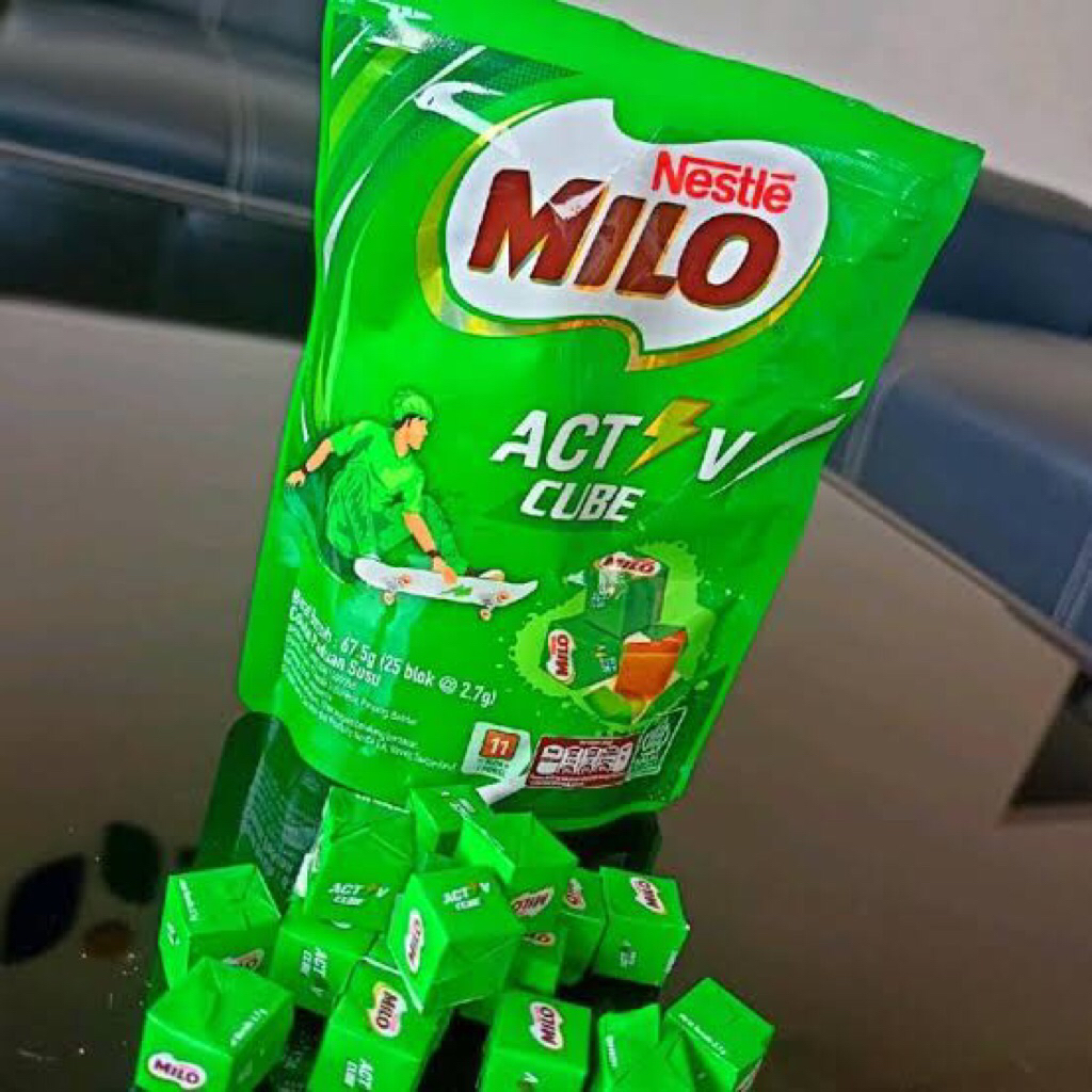 

milo cube activ permen milo isi 25