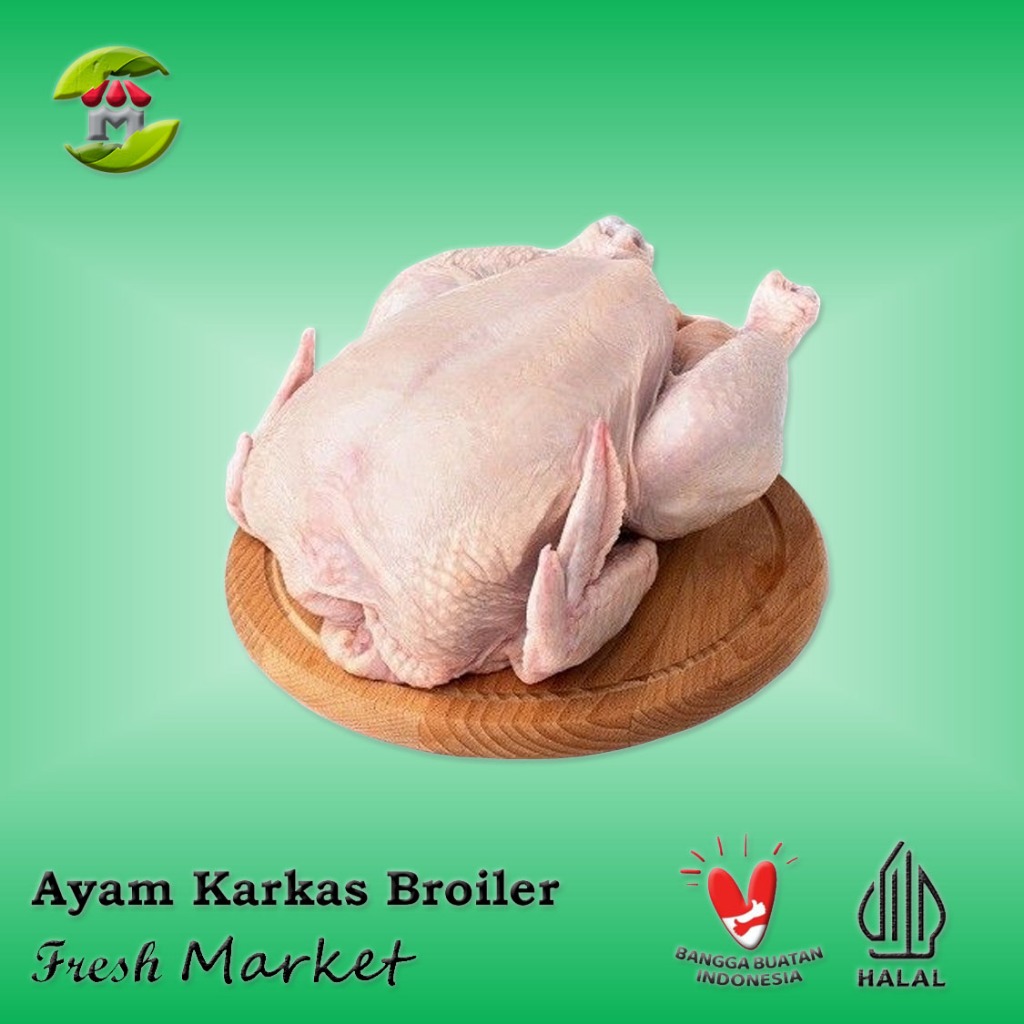 

[JAKPUS] Ayam Karkas Broiler Ayam Potong Utuh 500gr - 1kg