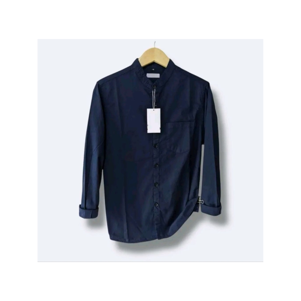 kemeja putih zara kemko pria dewasa kemeja shanghai lengan panjang kemeja putih katun model slimfit