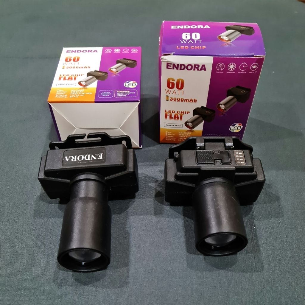 10 PCS LAMPU SENTER KEPALA 60 WATT 3000 mAh CAHAYA PUTIH BATERAI TAHAN LAMA