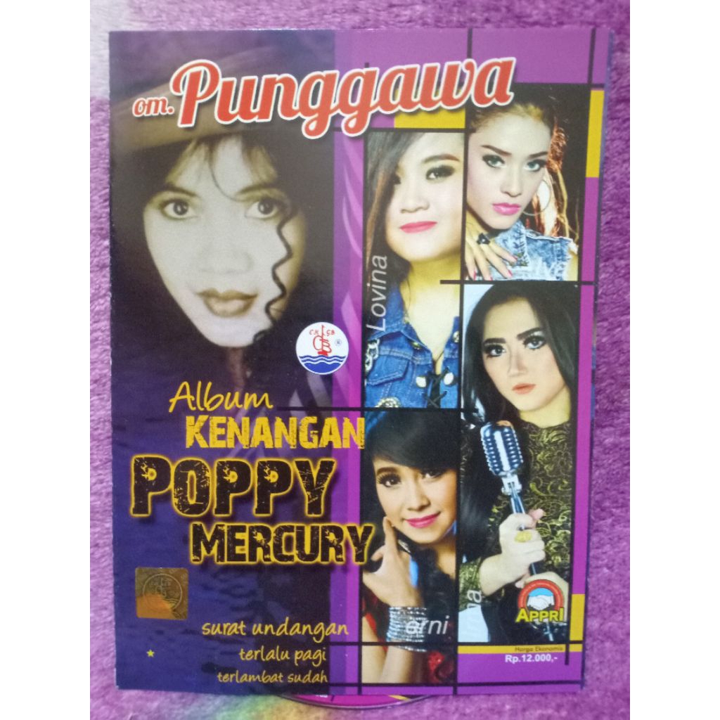 VCD OM PUNGGAWA ALBUM KENANGAN POPPY MERCURY