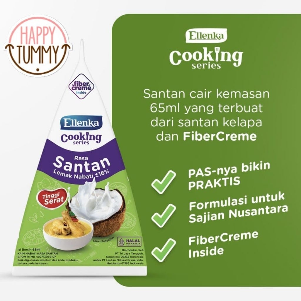 

Ellenka cooking santan 65ml / fiber creme santan instant memasak