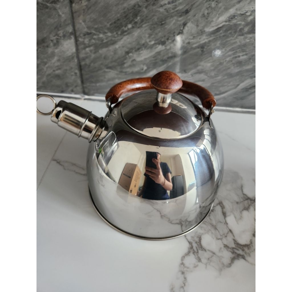 Teko Oxone 1.5liter Kettle Stainless Ceret air panas teko bunyi siul