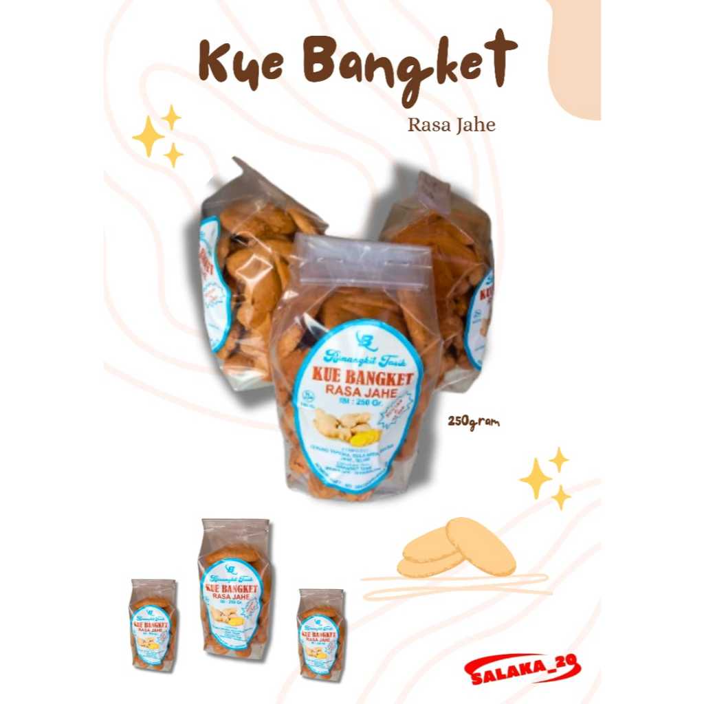 

kueh jahe/kue bangket jahe 250 gram/oleh oleh khas