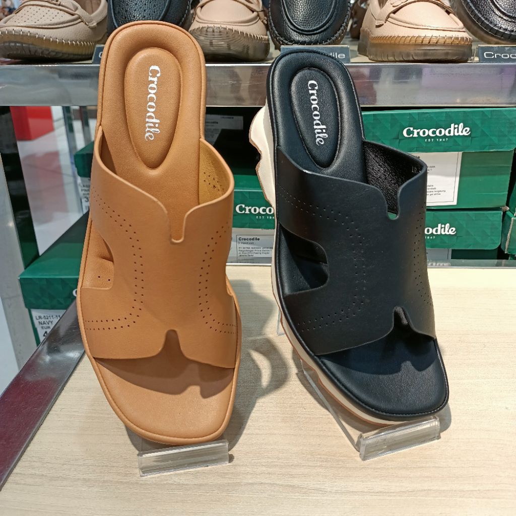 sandal wanita wedges 6cm CROCODILE original matahari